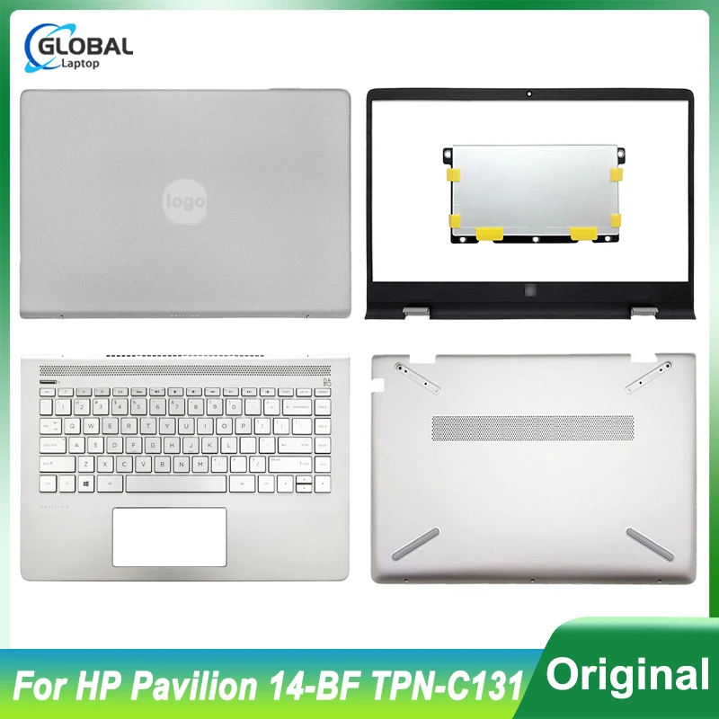 laptop case original para hp pavilion 14 bf tpn c131 lcd tampa traseira front bezel palmrest teclado inferior case top am22r000320 novo 01