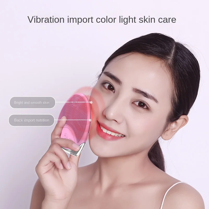 Free Shipping Electric Silicone Facial Cleansing Machine Face Washing Machine Pore Cleaning Facial Cleansing Machine