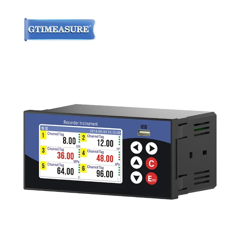 Multi Channel pt100  k Thermocouple Temperature Voltage and Current Industrial Data Logger with Analog Output