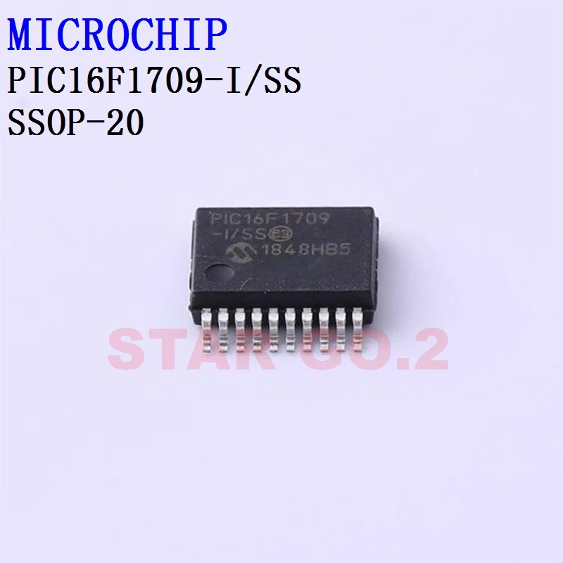 2PCSx PIC16F1709-I/SS SSOP-20 MICROCHIP Microcontroller