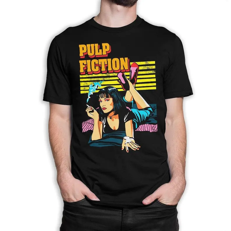 Pulp Fiction Mia Wallace T-Shirt, Quentin Tarantino Shirt, Men's Women's Sizes (dmm-023)