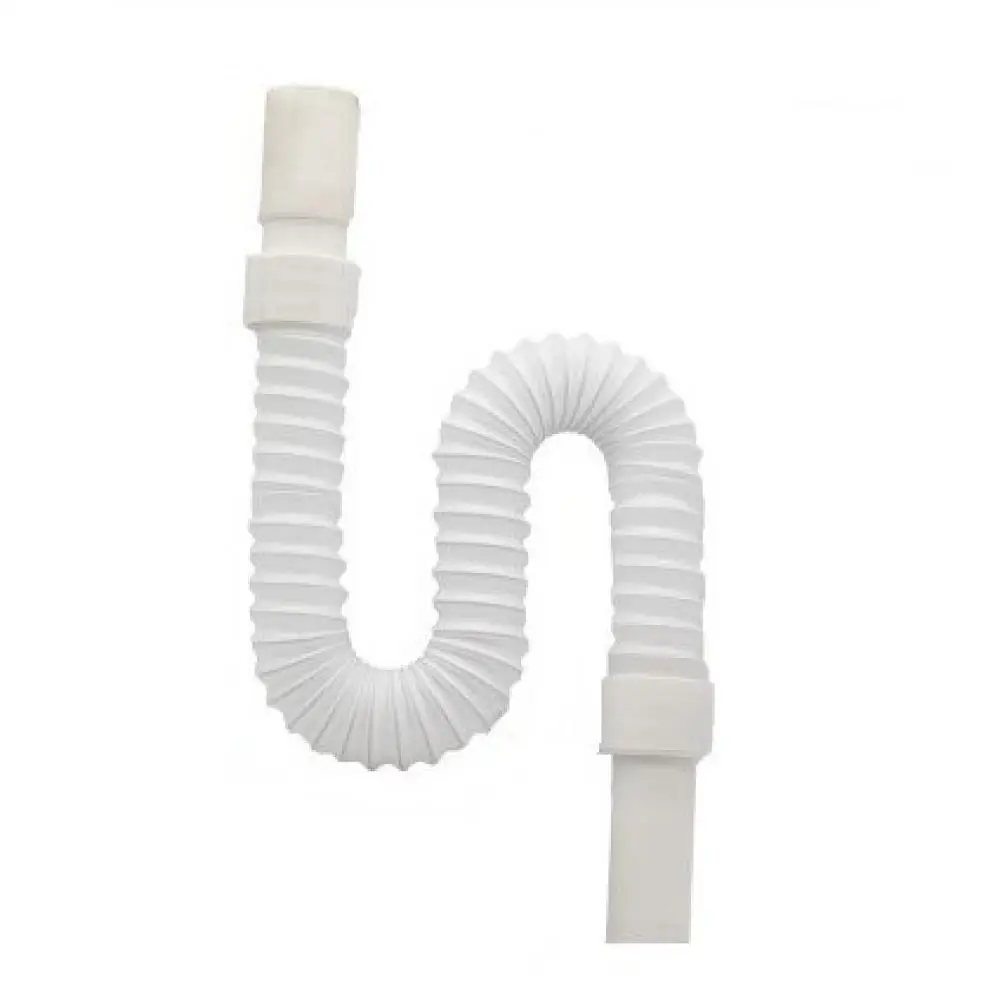 Flexible Bathroom Sink Drain Hose Pipe Basin Washbasin Waste Pipe Universal PVC Steel Wire Connector Plumbing Extension