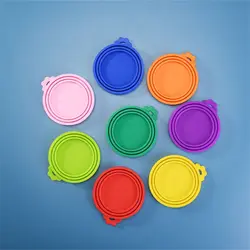 Pet Food Can Silicone Cover Dogs Cats Storage Tin Cap Lid Seal Food Tin Fresh-keeping Cover Pet Supplies