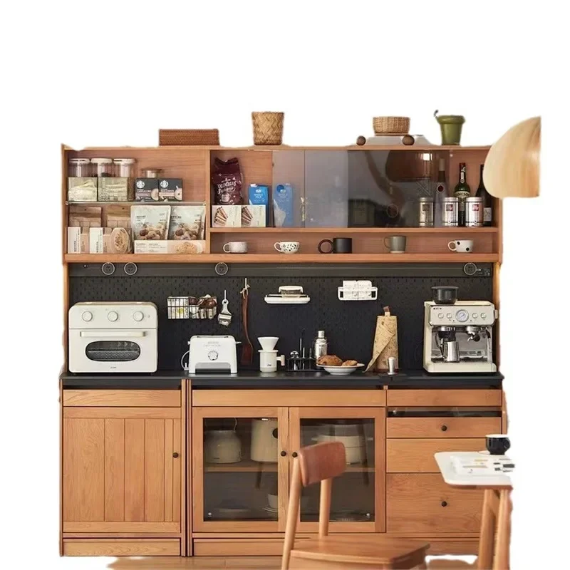 

Solid wood side cabinet