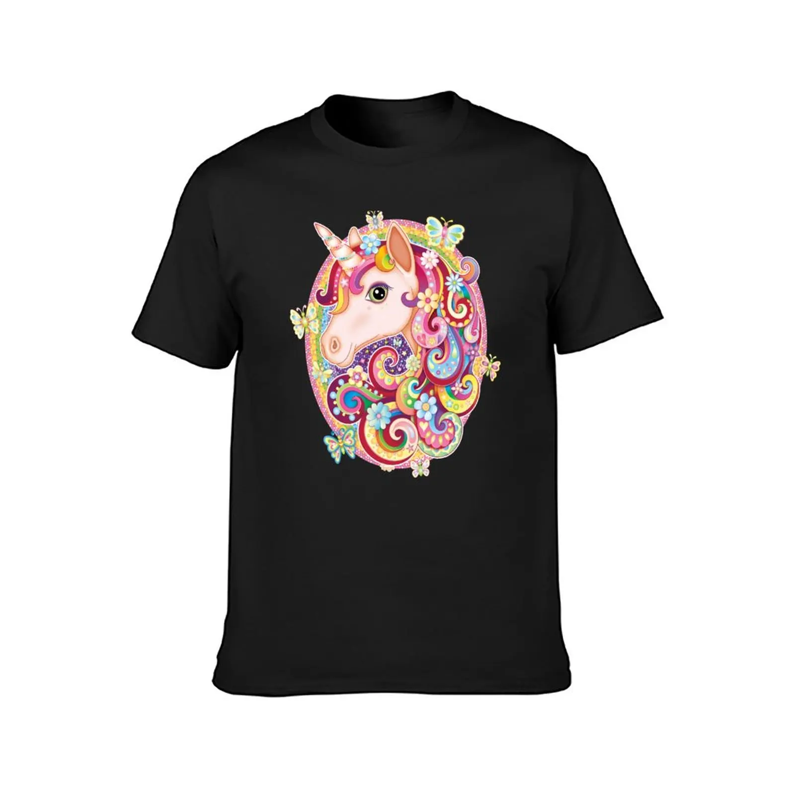 Unicorn Rainbow Art - Colorful Unicorn Art by Thaneeya McArdle T-Shirt sublime men graphic t shirts