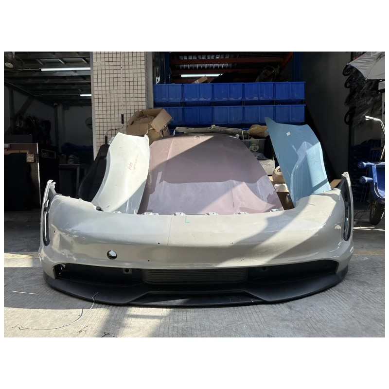 

New Taycan 4 Front Bumper for Taycan 4 Radiator Grille Fender Engine Hood Body Kit Taycan Turbo 4S Front Bumper Assembly