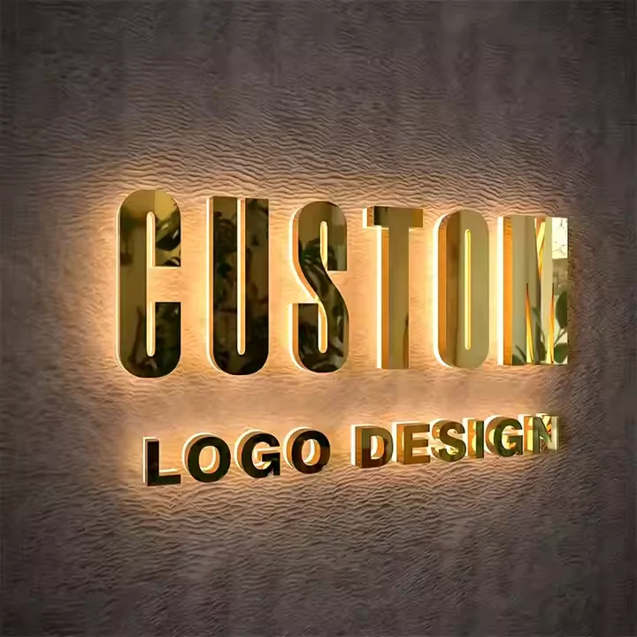 

Stainless Steel Backlit Advertising Signage Outdoor Light Emitting Diode Letter Signage Supermarket Name 3D Channel Letter