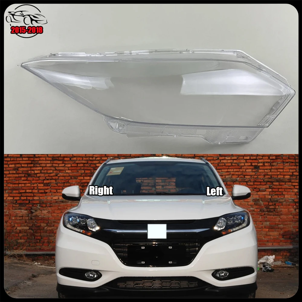 

For Honda Vezel 2015-2018 Xenon Plexiglass Front Headlamp Cover Transparent Lampshade Lamp Shade Headlight Shell