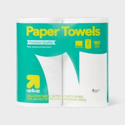 Make-A-Size Paper Towels 2 Triple Rolls 2-Ply 150 Sheets for Home Party and Everyday Use