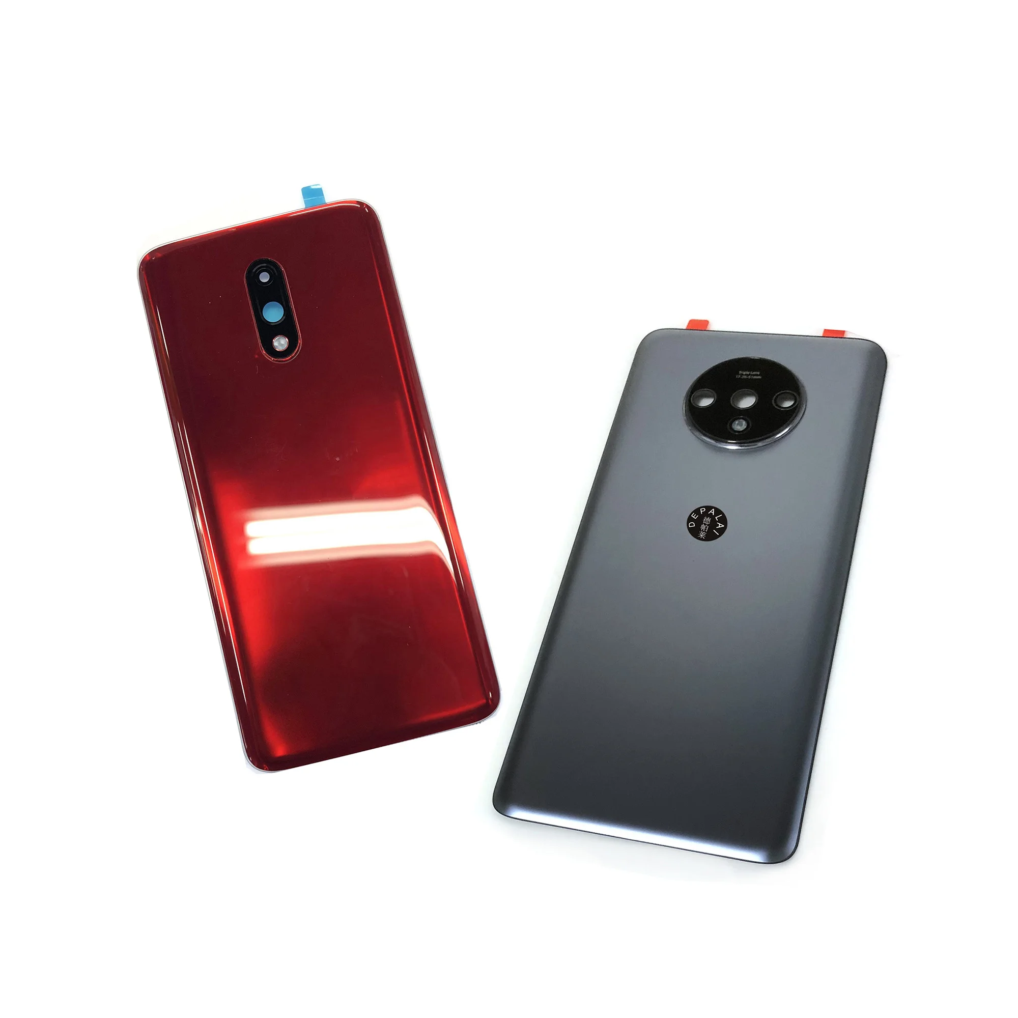 New For Oneplus 7 7Pro 1+ 7T 7TPro Battery Back Cover Housing Rear Door Case Replace Battery Cover With Camera Lens