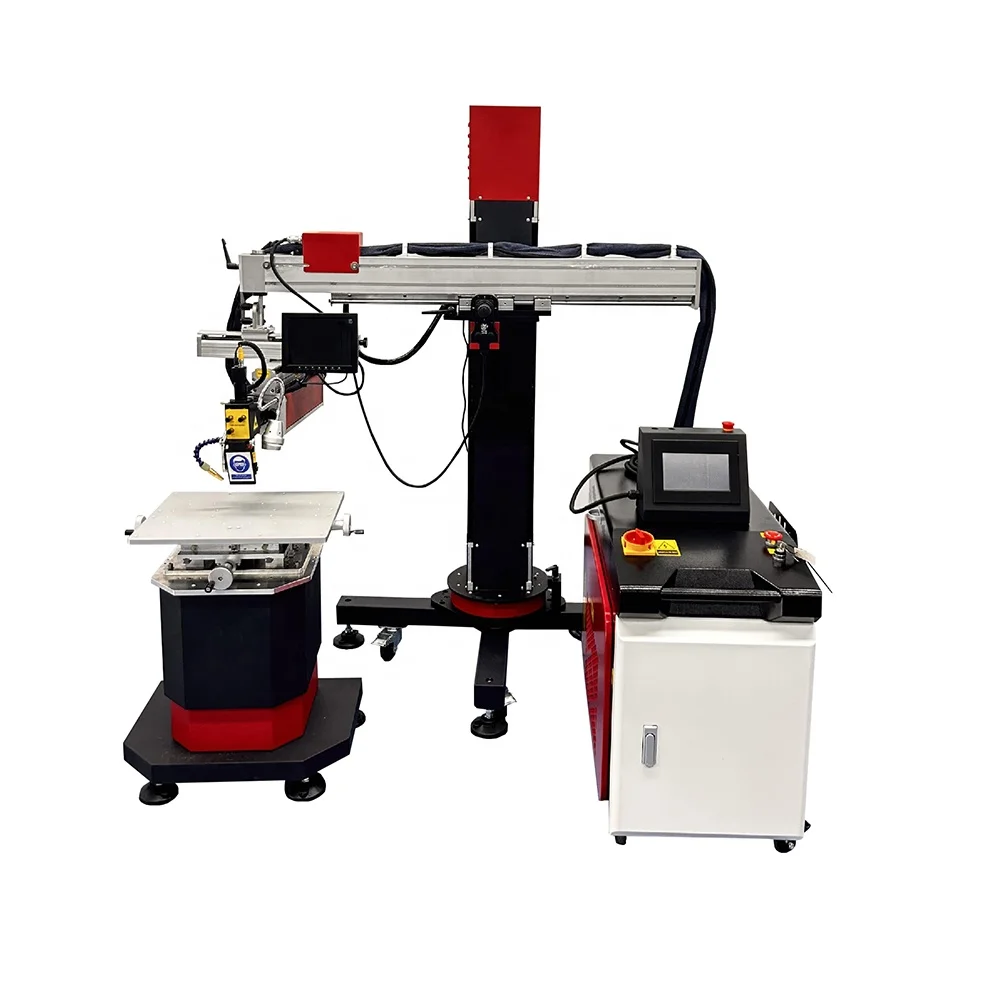 New Condition Fiber Mold Laser Welding Machine Manual Cantilever Soldering for Mold Repair HD CCD Monitor Joystick Controller