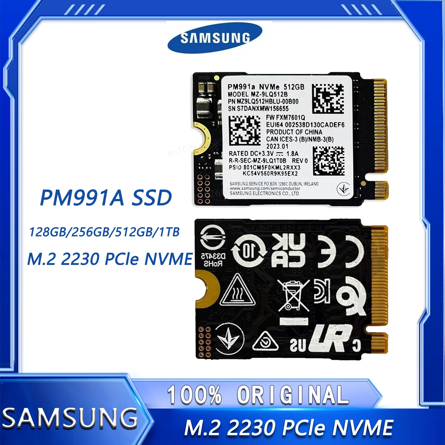 238GB NVMe Samsung MZVLW256 -AliExpress