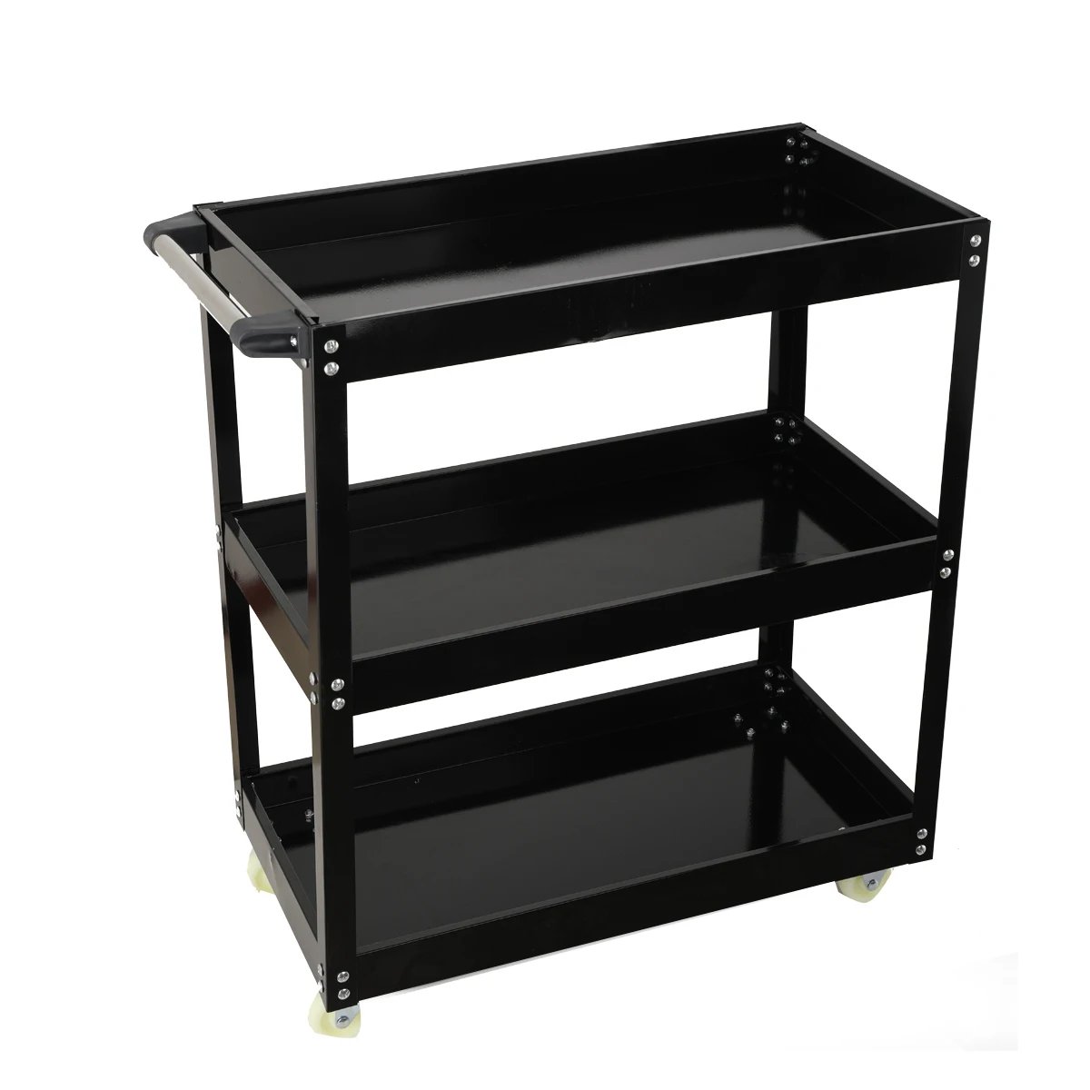 عربة دوارة من 3 طبقات مع عربة تخزين منظم للعجلات مع مقابض وعجلات قابلة للقفل منظم سلة تخزين متعدد الوظائف