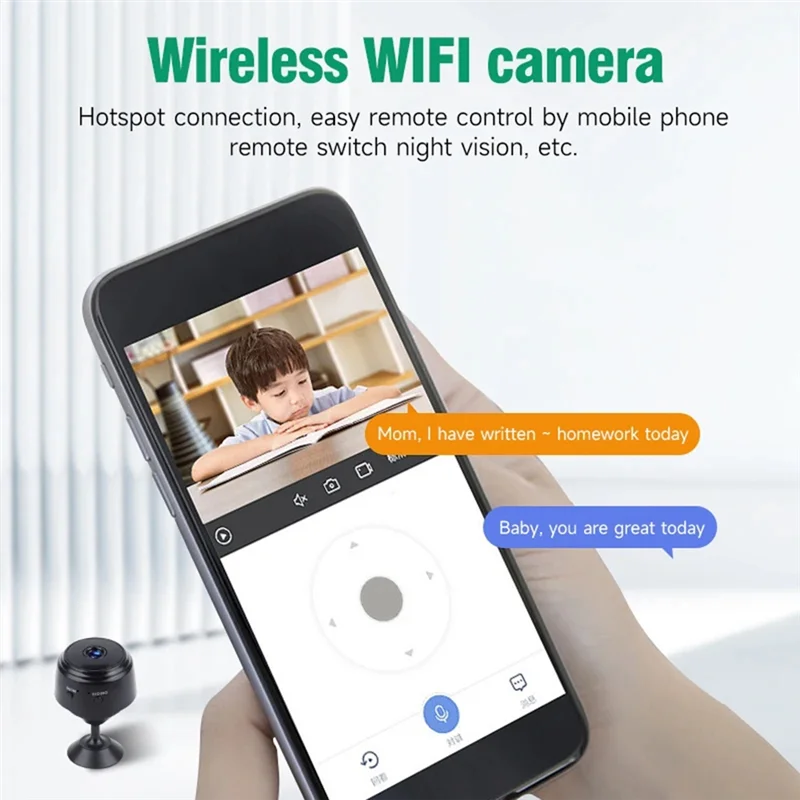 A25P A9 Mini Wifi Camera Recorder Voice For Infants Smart Home Security Monitoring Wireless Video Audio Recording