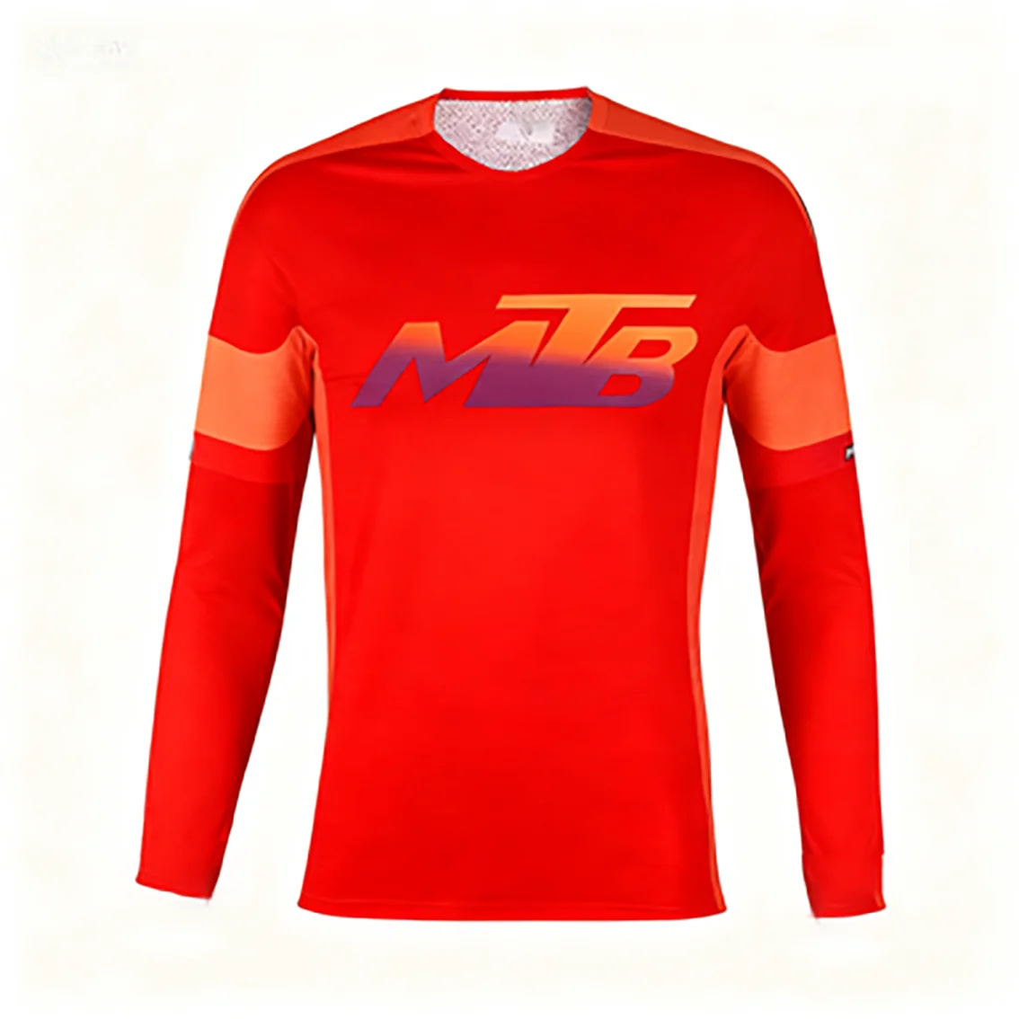 Maglia da ciclismo sfumata Pro-Grade - Maglia MTB a maniche lunghe traspirante e ad asciugatura rapida per trail riding Design sfumato traspirante