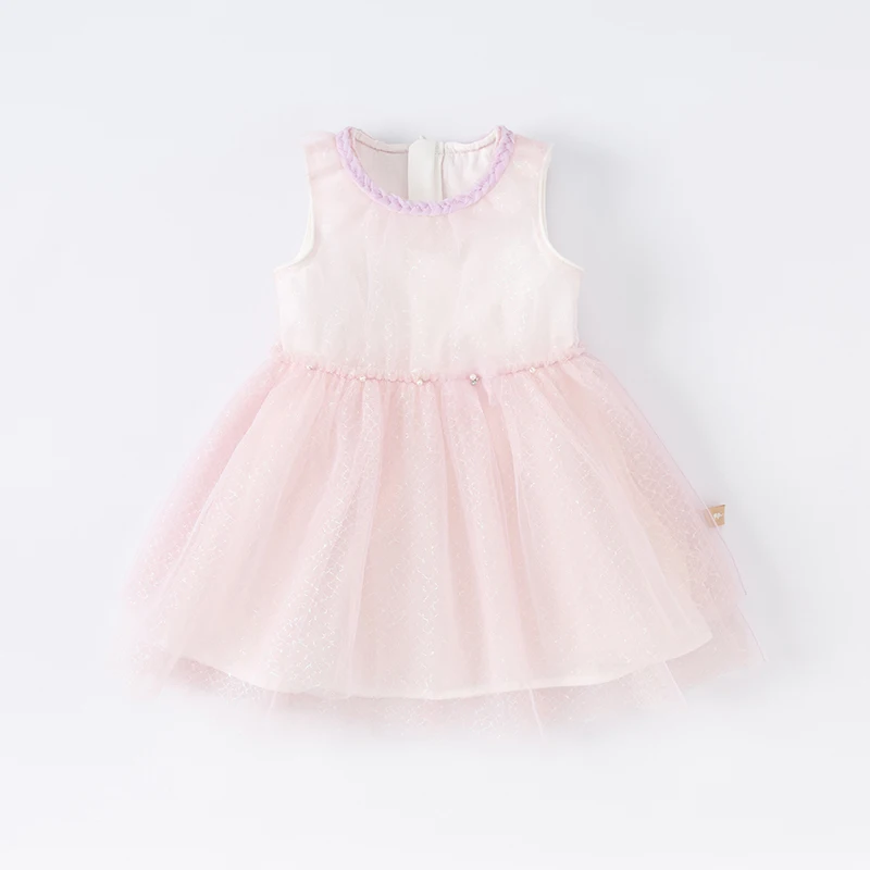 Dave Bella Child Girl Dress elegante abito da ballo per feste di nozze Costume da bambina per bambini in Tulle viola chiaro DB2221838