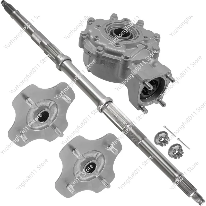Rear ATV Differential Assembly & Axle Shaft & Wheel Hub Compatible with 1988-2000 TRX300 TRX300FW Fourtrax 300