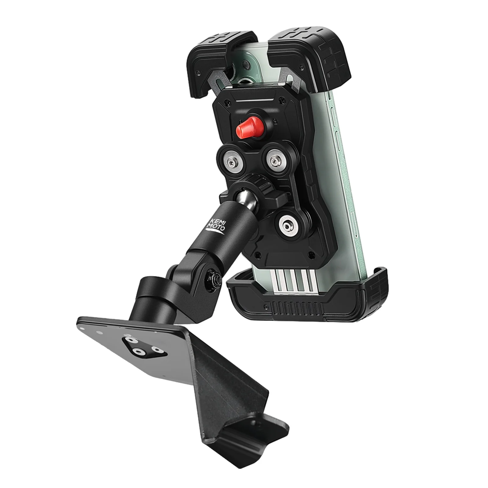 Anti-Vibration Dampener Dashboard One-Hand Operation Secure Lock 360° Adjustable Cell Phone Holder for Can-Am Maverick X3 & MAX