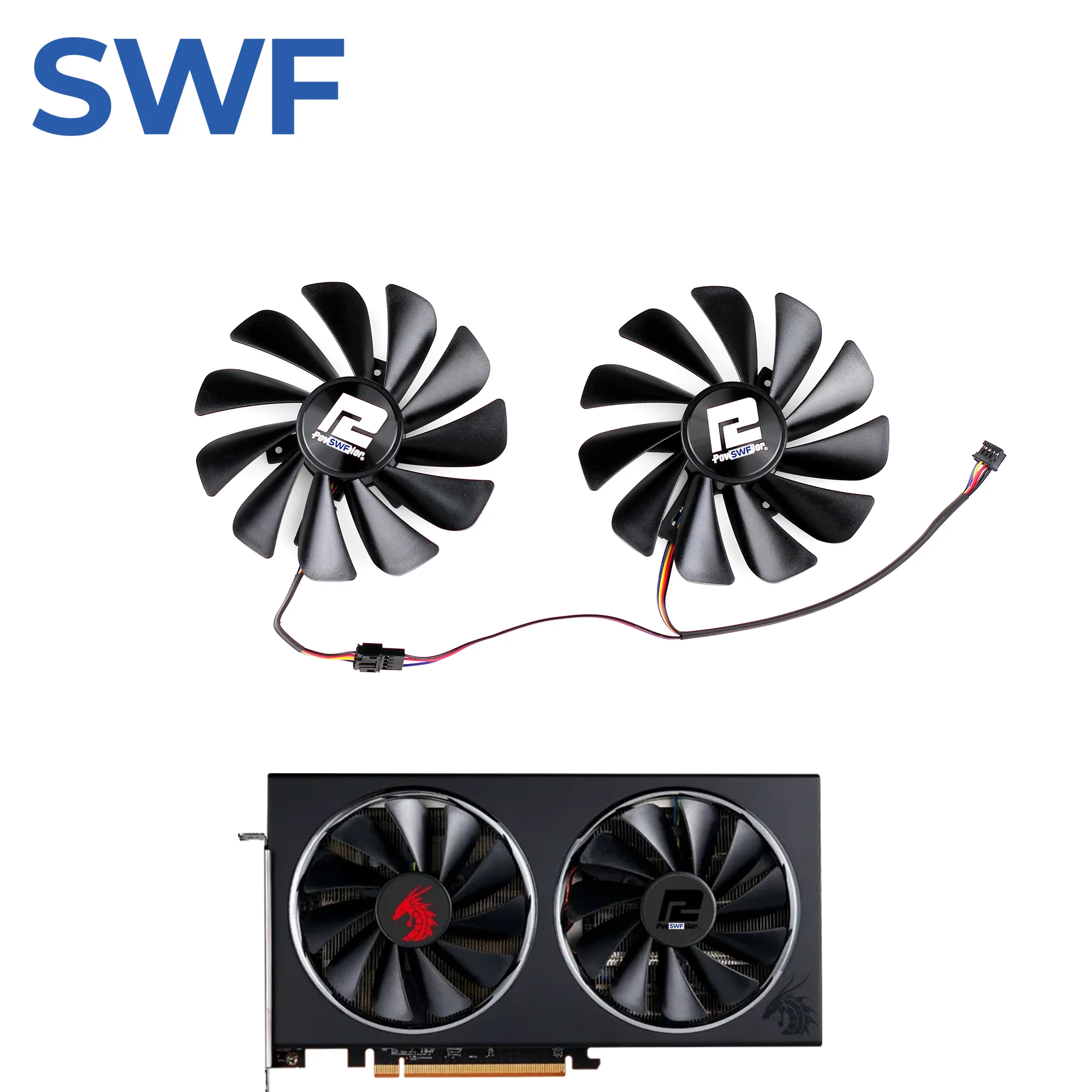 95MM CF1010U12S Cooling Fan For PowerColor Red Dragon Radeon RX 5600XT 5700 5700XT Graphics Video Card Cooler Fan