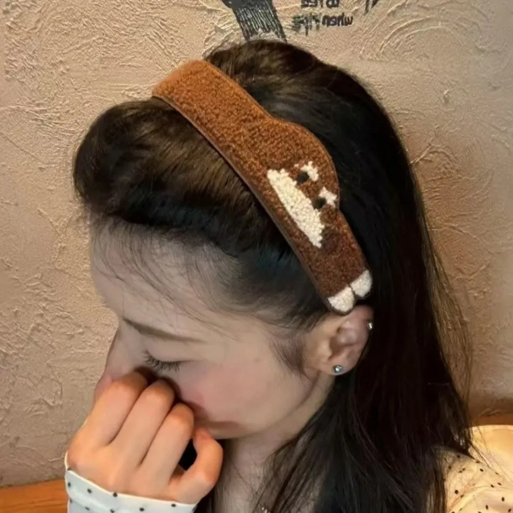 3/4 pcs/set Fluffy Hair Bang Patch Set Cartoon Animal Self-Adhesive Hair Accessory Reusable Lightweight Hair Styling Sticker