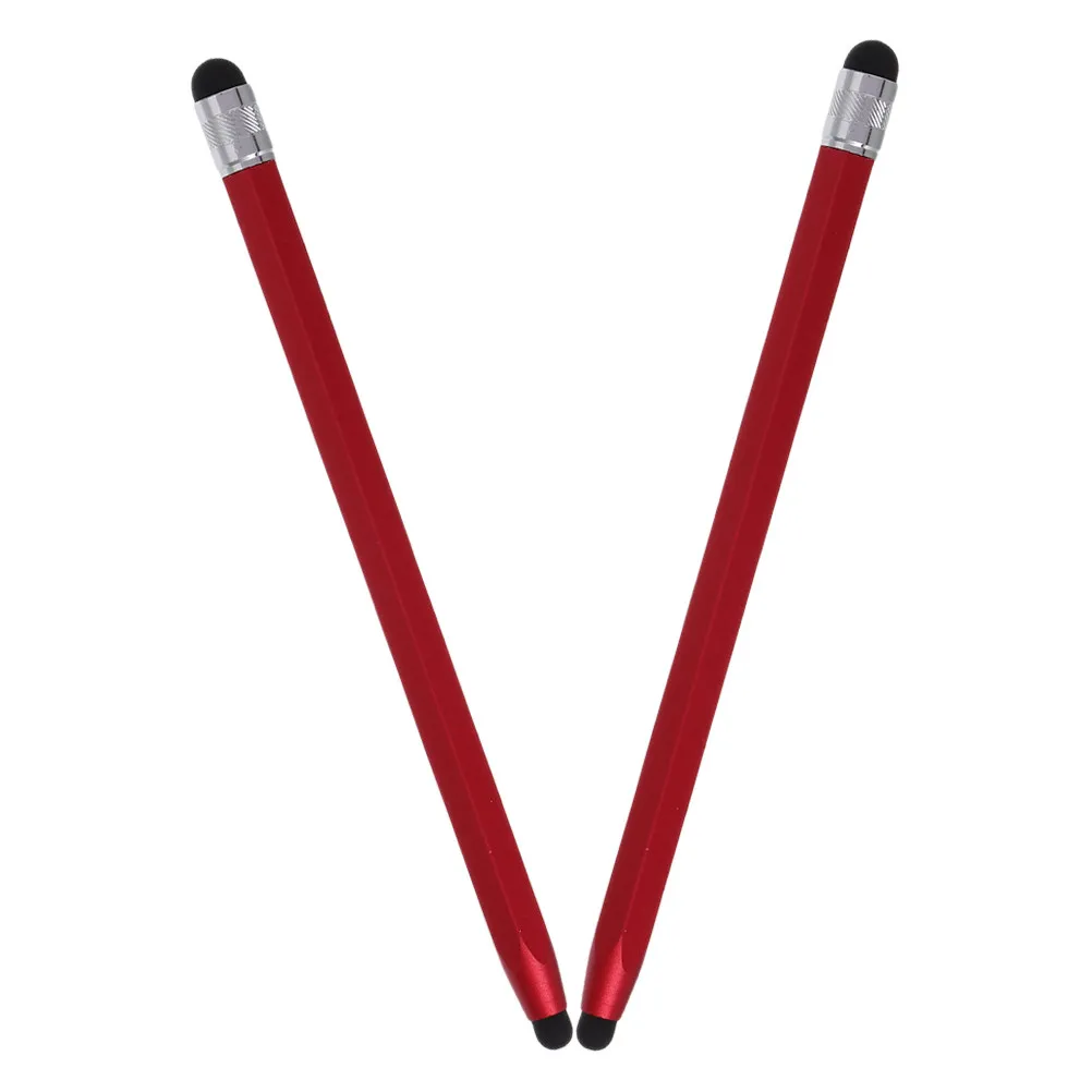 

2Pcs Universal Hexagonal Stylus Pen Dual-Head Capacitive Touch Screen for Tablets Smartphones Replacement Tips Portable