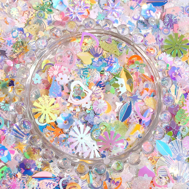 

10g/bag Mix 1-16mm Multiple Shapes Sequin Glitter For Sewing Clothing DIY Wedding Party Decoration Accessories Crafts Making
