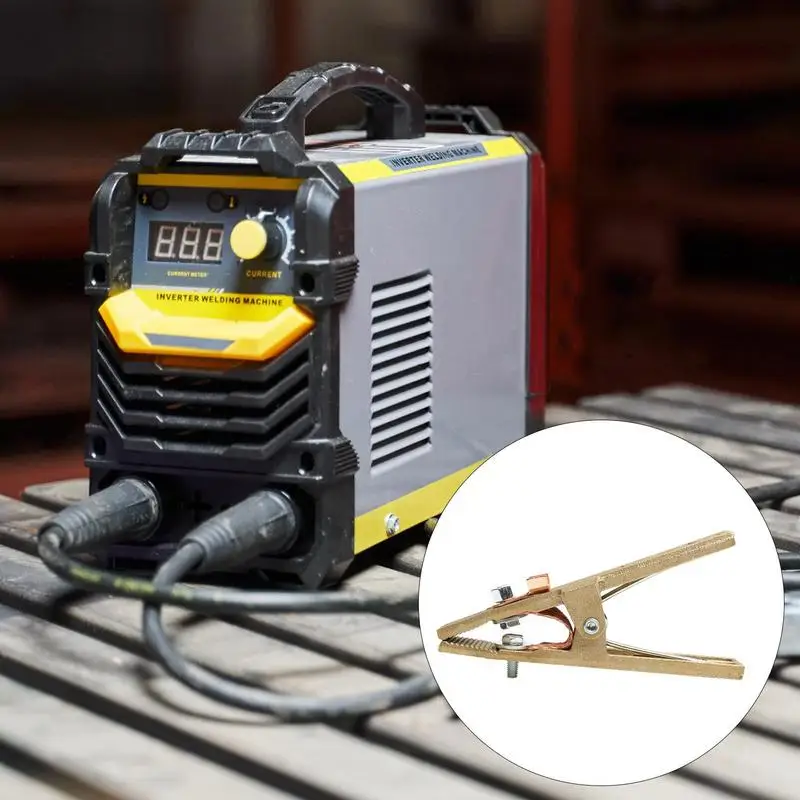 

Зажим для заземления A-образный зажим для пайки заземления 260/300/500A Медный зажим для сварочного заземления для сварщика для MIG MMA TIG ARC Cutting