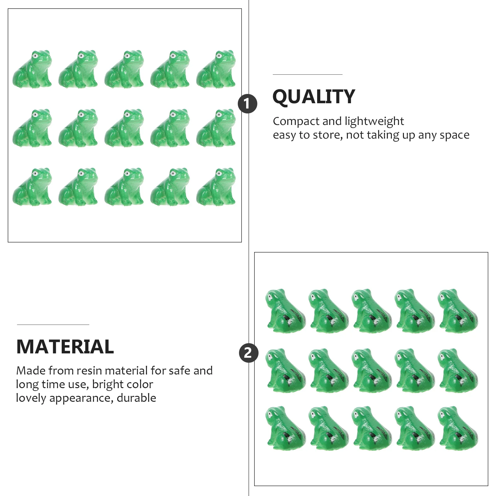 

10Pcs Resin Frog Car Decorations Mediterranean Style Mini Frogs for Indoors Reptile Tanks Micro Landscapes Durable Longlasting