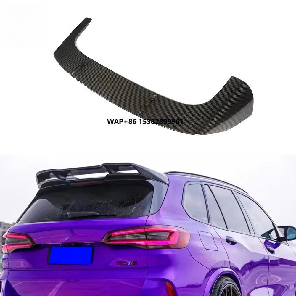 

F95 X5M Dry Carbon Fiber Tail Car Bumper Rear Spoiler Wing for2019-2025 Roof Spoiler