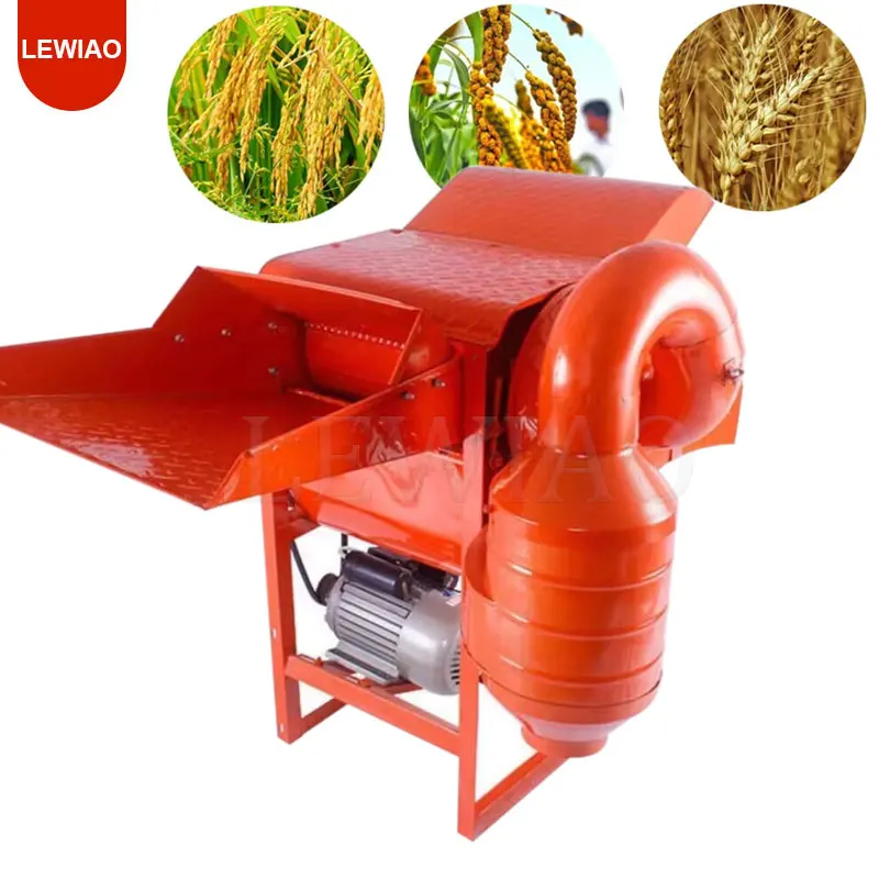 Multifunctional Small Household Rice Wheat Grain Multiple Crops Thresher Millet Soybean Rapeseed Sorghum Threshing Machine