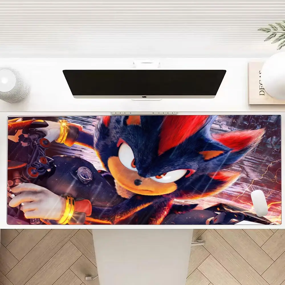 S-Shadow Sonic Mouse Pads Multiple Sizes Large Square Computer Office Game Table Mats Rubber Anti-slip Mousepads