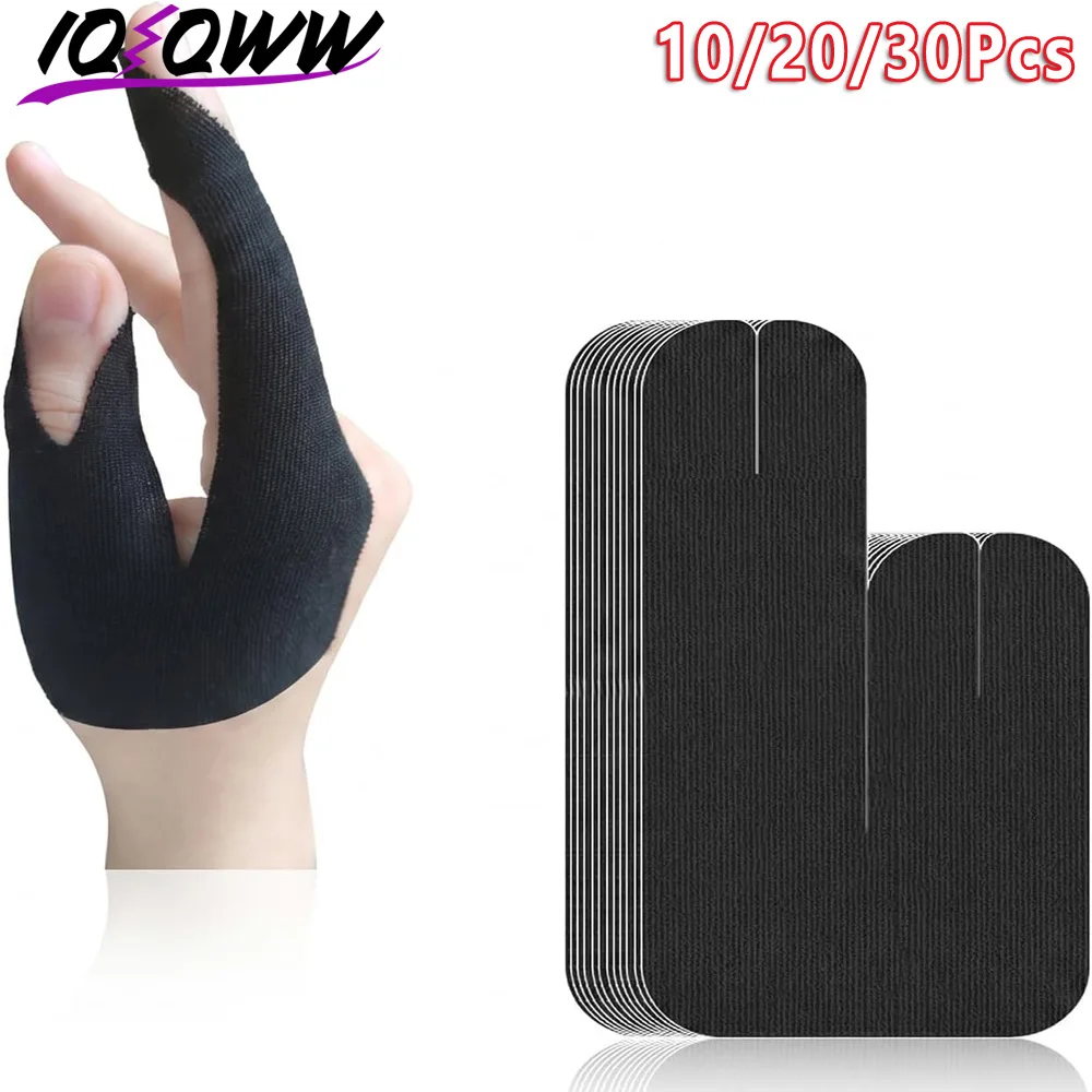 10/20/30PCS Elastic Precut Thumb Support Patches, Anti-Friction Sports Finger Bandages for Bowling, Billiards & Daily Hand Guard