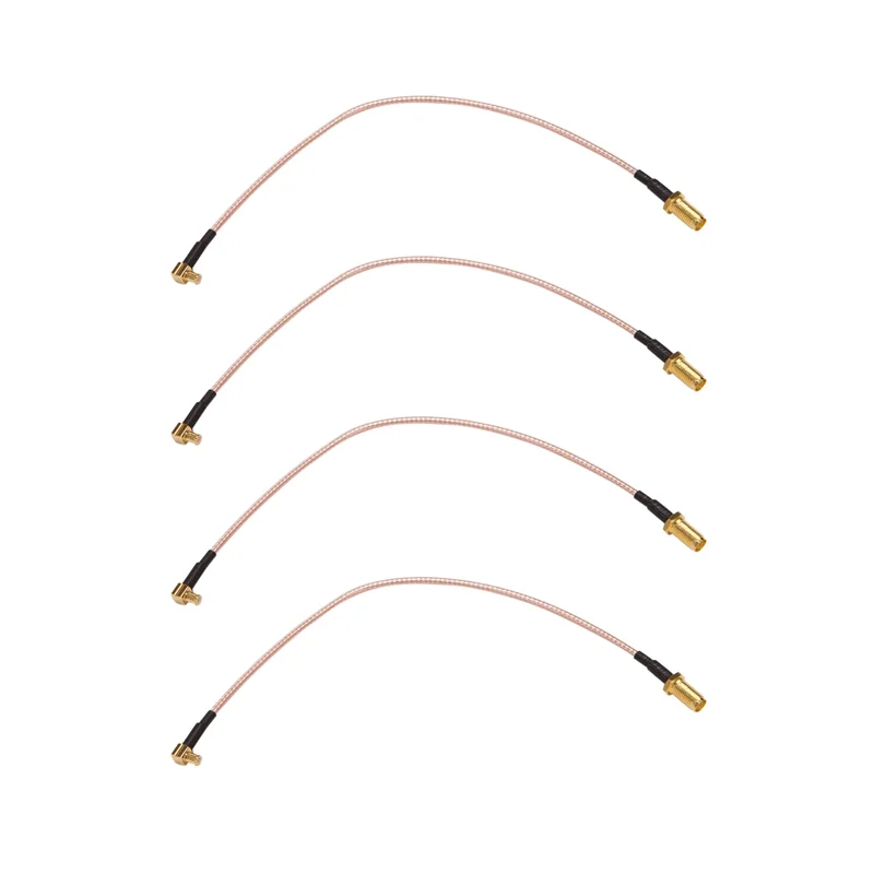 ABMF-4X MCX «папа» — «мама» SMA RG316 Кабель-переходник с косичкой с низкими потерями 21 см/8,3 дюйма