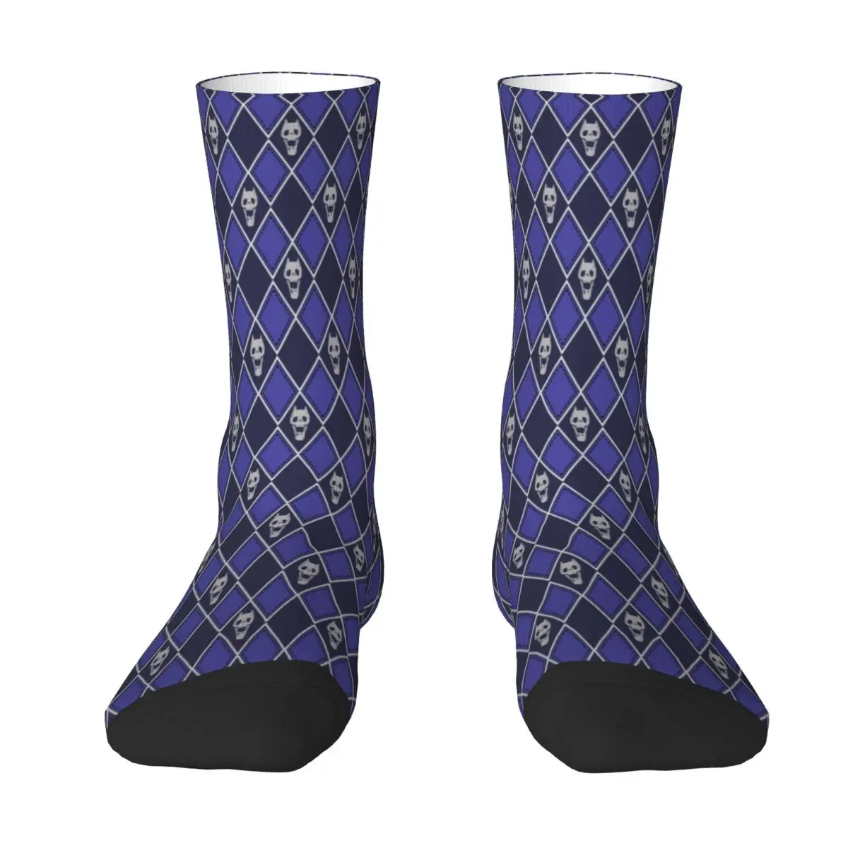 

Kira's Pattern - Classic Silver Blue Funny Socks High Quality Stockings All Season Long Socks for Man's Woman's