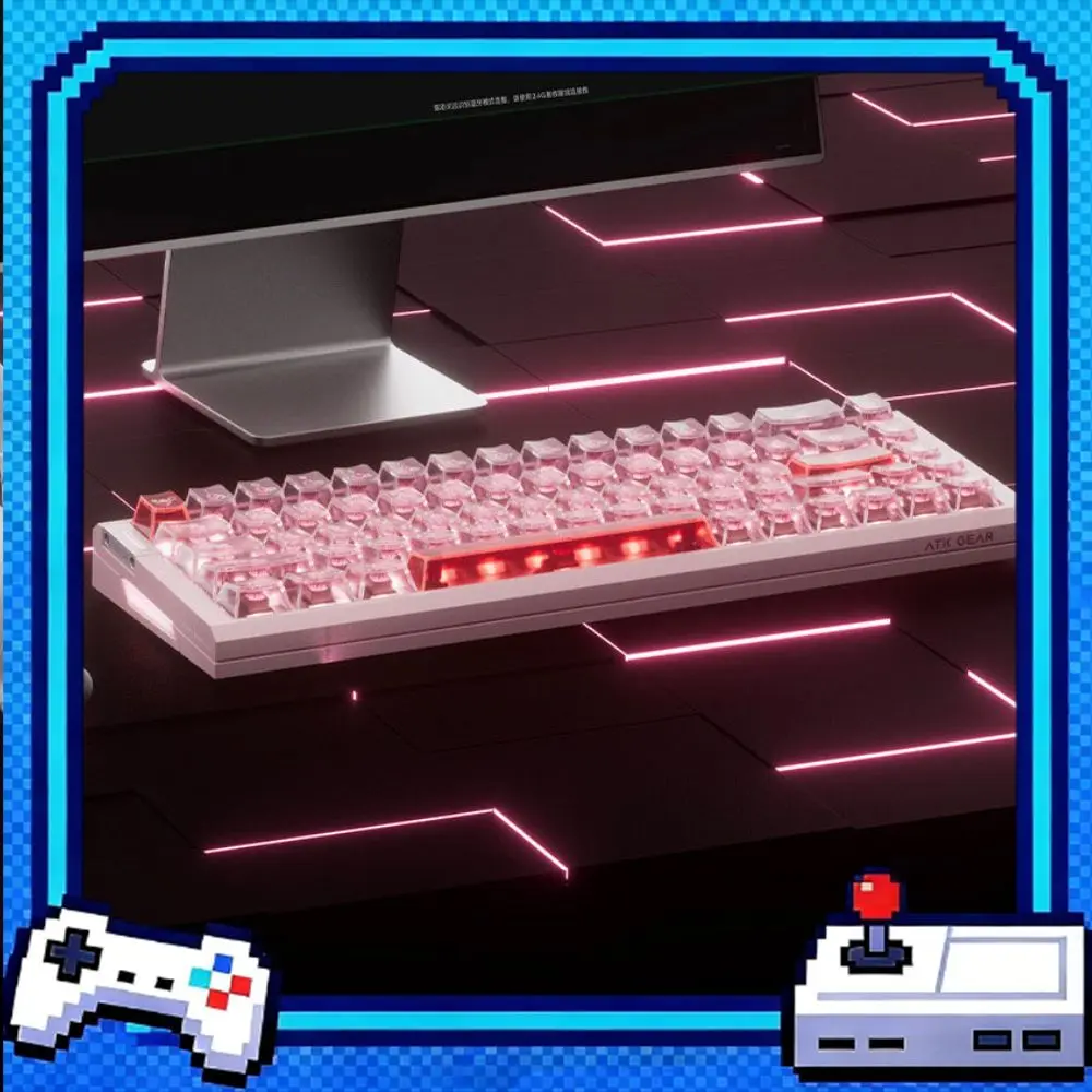 NEW ATK RS6 Air Cyber Magnetic Switch Mechanical Keyboard Wired Gasket 8KHz RGB Gaming Keyboard Customized PC Accessories Gifts