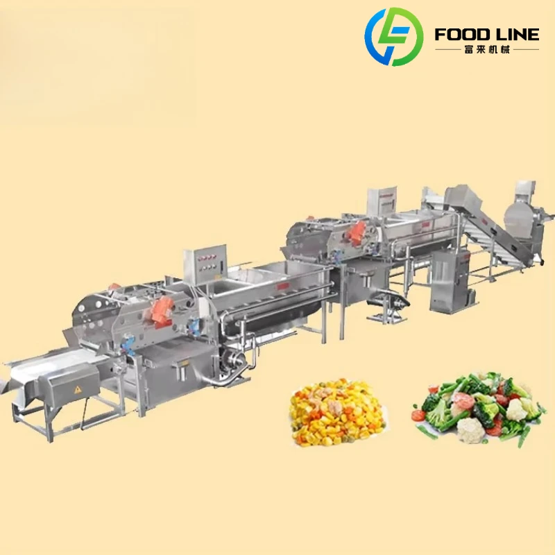 Customized Hygienic Fruit Vegetable Processing Line Fully Enclosed Clean Design For Food Safety And Hygiene Requirement