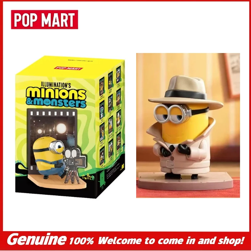 Genuine Pop Mart Minions Monsters Series Blind Box Illumination