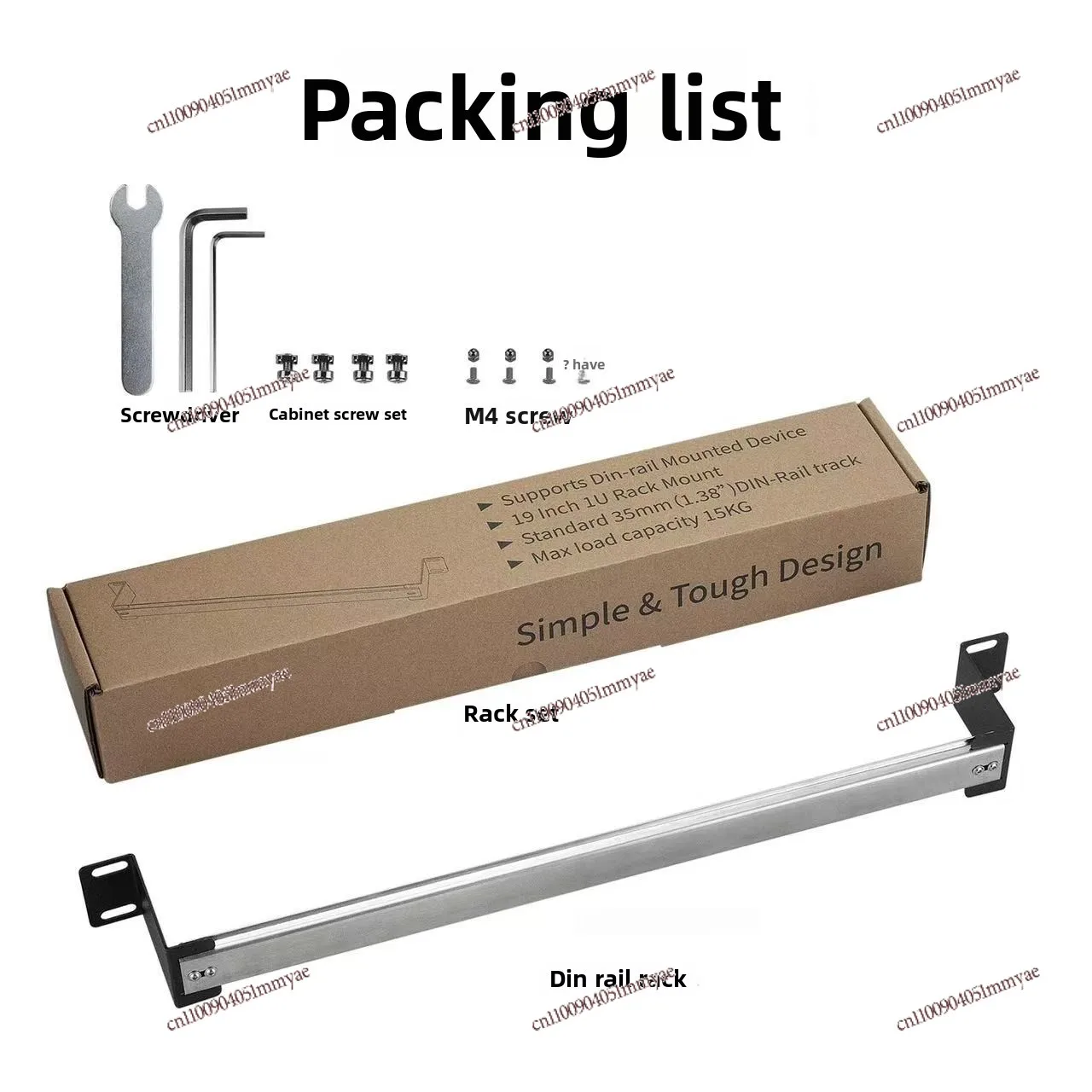 19 Inch Network Cabinet Bracket Industrial Grade Adjustable Rail Rack Switch Transceiver Power Supply Installation