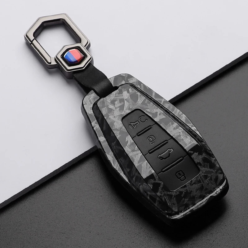 ABS Carbon Fiber Car Key Case Cover Fob For Geely Emgrand X7 EX7 Coolray 2019 2020 Atlas Boyue NL3 GT GC9 Borui