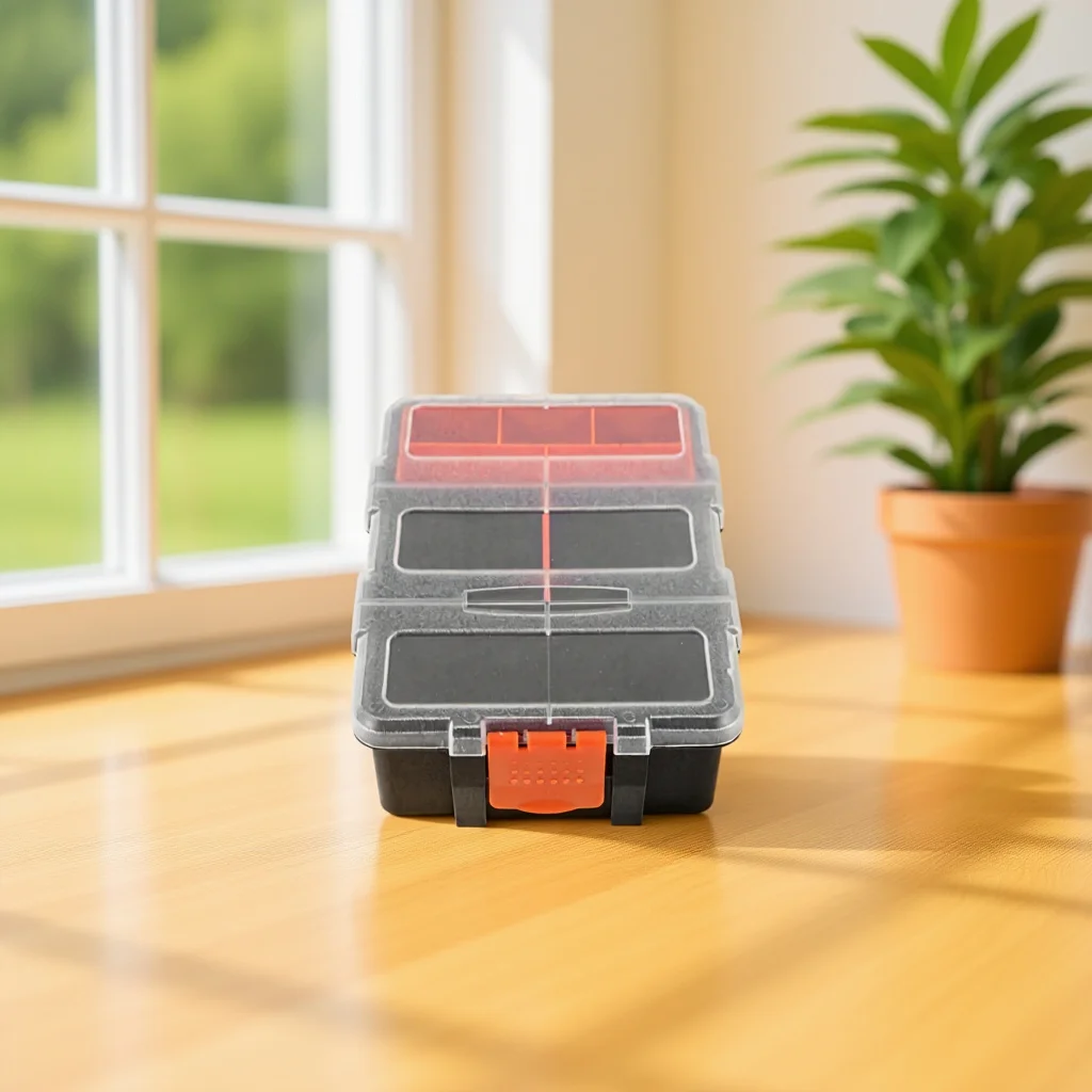 Screw Organizer Box Large Capacity Multi-Grid Plastic Storage Container For Hardware Tools Diy Crafts Fasteners Portable