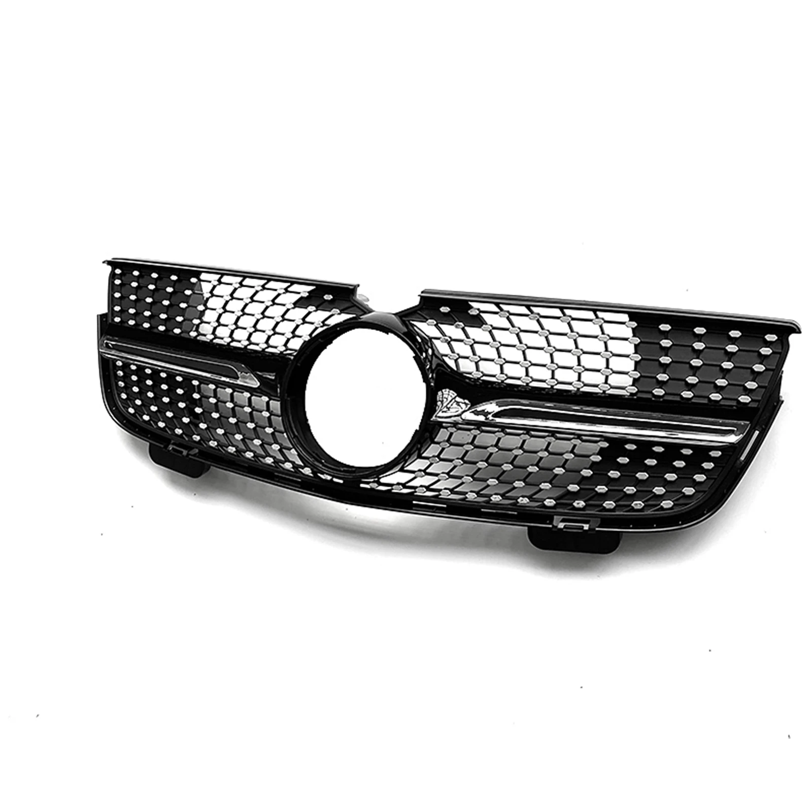 Front Grille For Mercedes-Benz X164 GL-Class GL320 GL450 2007 2008 2009 Silver/Black Upper Bumper Hood Mesh Racing Grill Grid