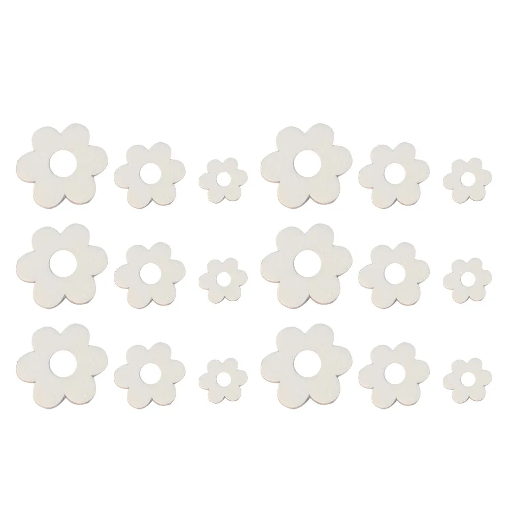 100Pcs DIY Wooden Flower for Children Painting Graffiti Coloring Drawing DIY Craft Kit Enhances Creativity