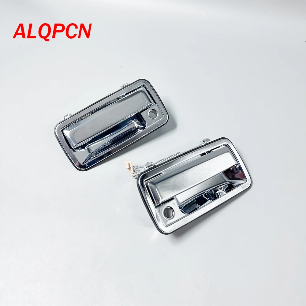 for Chrome Outside Exterior Door Handle Pair Set S-10 Chevy Pickup Truck