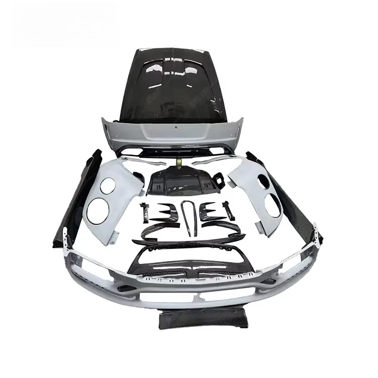 High Performance GT Update M Style Half Carbon Fiber Body Kit FRP+Carbon Car Accessories for Continental