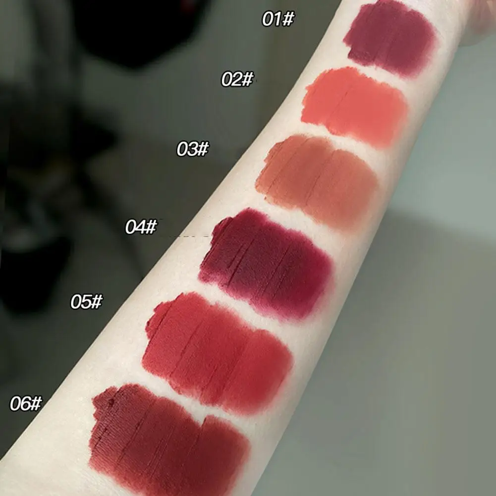 Waterdicht Naakt Rood Roze Lipgloss Make-Up Blijvende Non-Stick Vloeibare Mousse Matte Cosmetische Lip Sexy Cup Modder Koreaanse Vrouwen Lippen U1k9