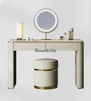 

LJY*Light luxury dresser, advanced marble customization, fashionable and simple makeup table