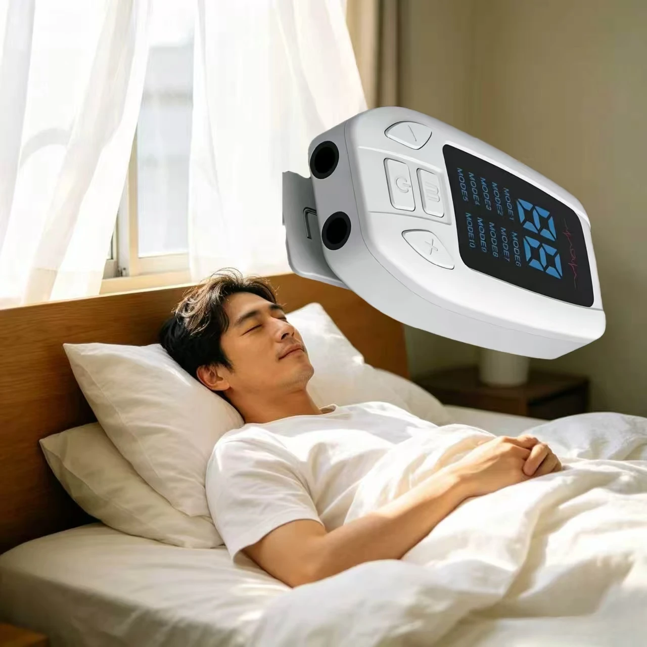 Easy-Use Ear Clip CES Electronic Apparatus for Insomnia Relief, Non-Invasive for Anxiety Stress and Depression Management