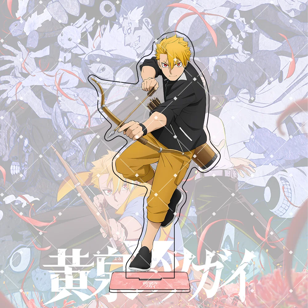 Anime Daemons of the Shadow Realm 15CM Acrylic Stand Keychain Anime Figure Yuru Asa Dera Birthday Gift for Anime Fans