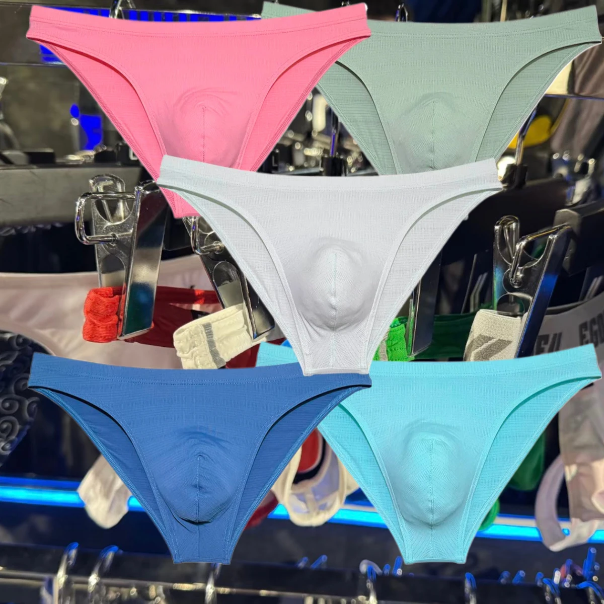 

JAXTSTK Briefs Men's Underwear Enhancing Pouch Low Rise Slim Fit Underpants Male Bikini Ultrathin Comfortable Sexy Stretch Brief