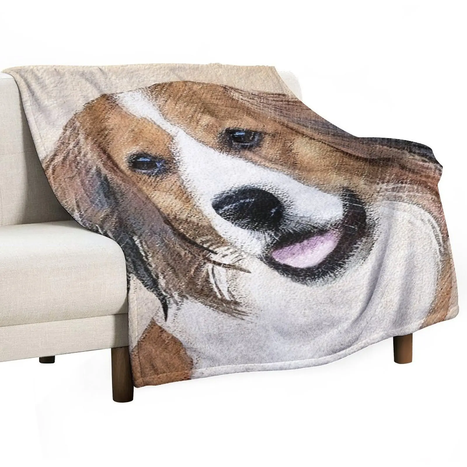 

Nederlandse Kooikerhondje Painting - Dog Art Throw Blanket Loose Polar Vintage manga Blankets